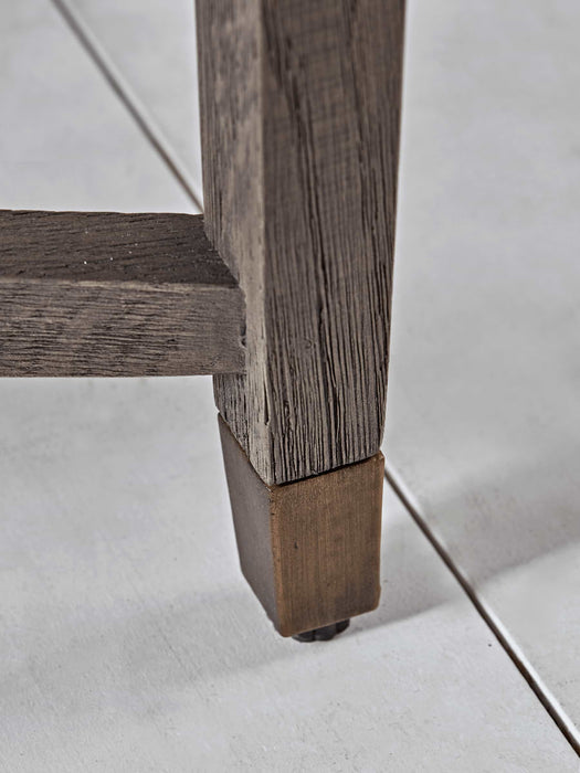 Oak Parquet Style Console Table