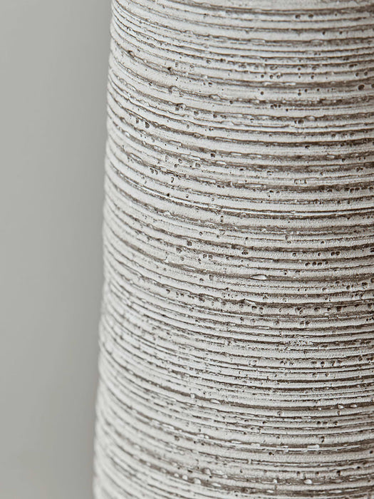 Ribbed Concrete Table Lamp