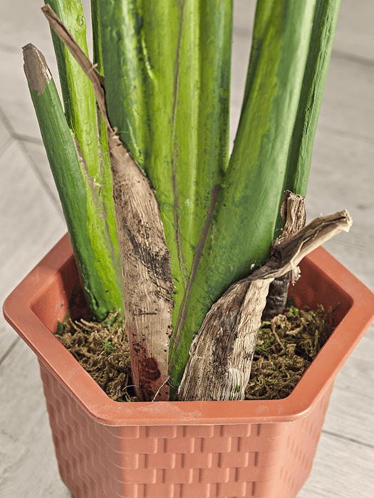 Faux Potted Banana Plant