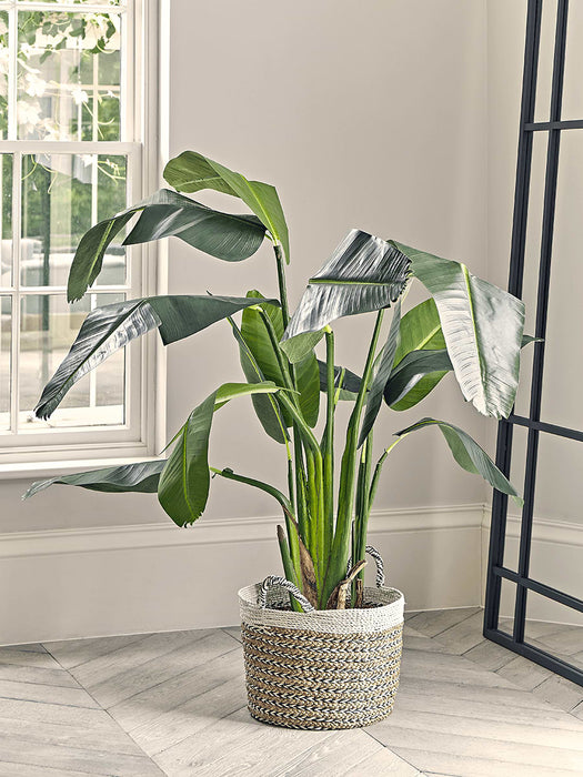 Faux Potted Banana Plant