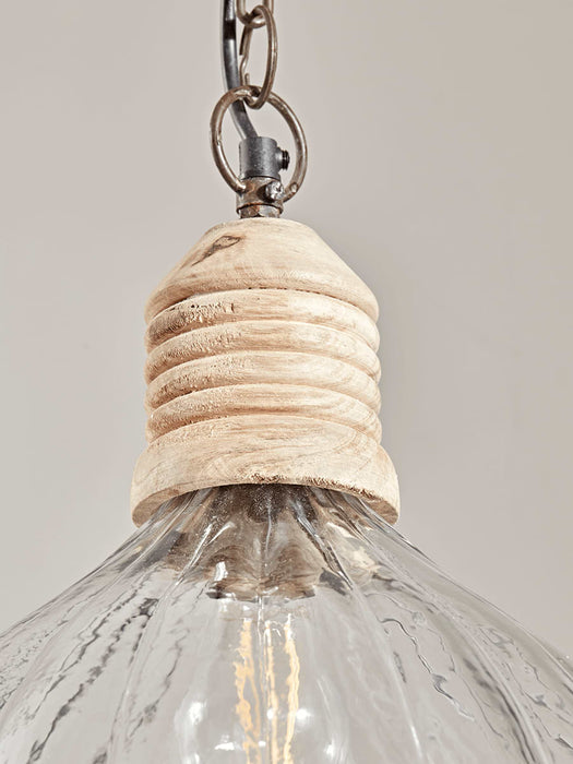 Safi Fluted Glass Pendant