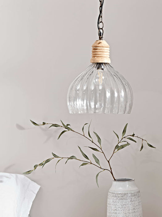 Safi Fluted Glass Pendant