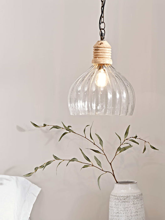 Safi Fluted Glass Pendant