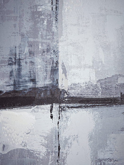 Abstract Skyline Framed Canvas