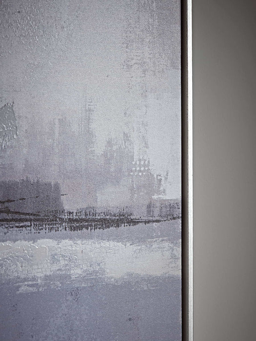 Abstract Skyline Framed Canvas