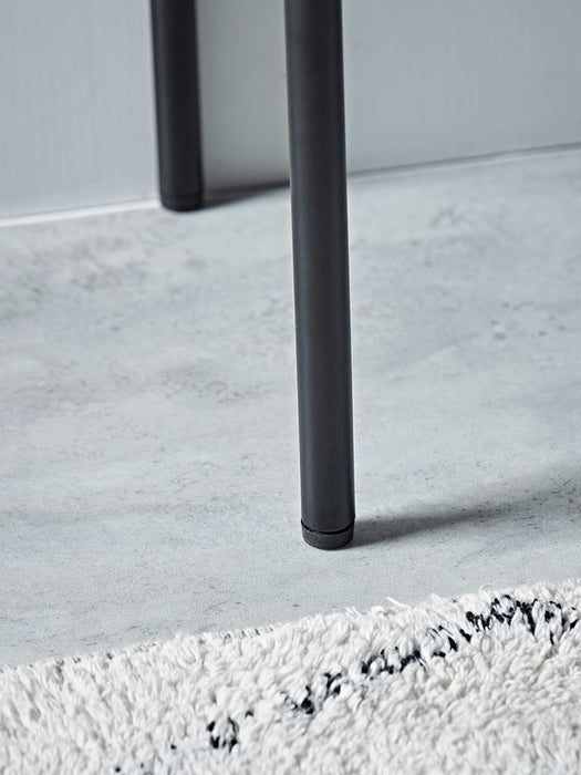 Slim Black Metal Storage Console