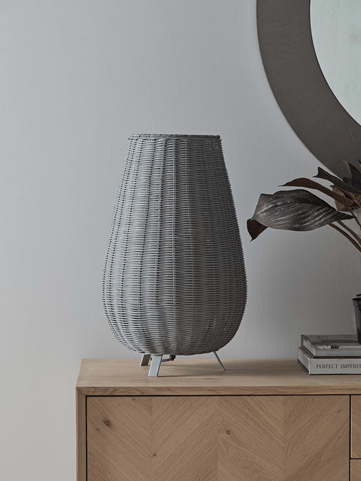 Slim Rattan Table Lamp