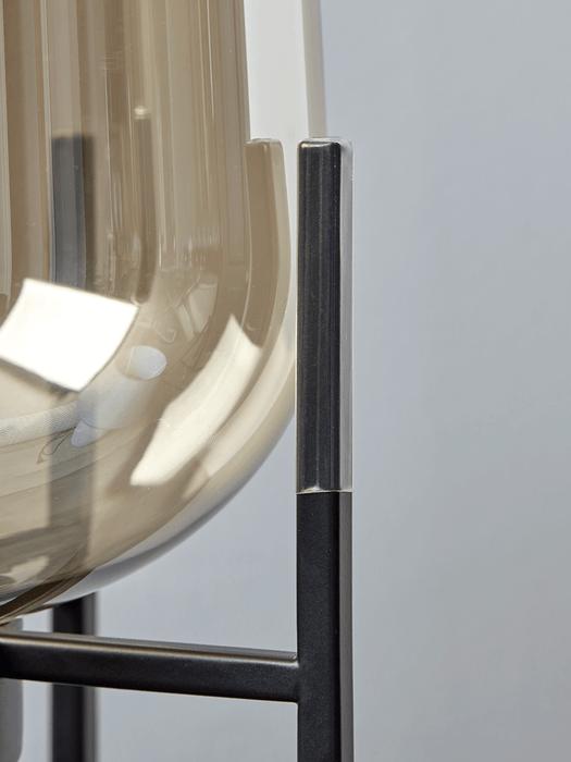 Smoked Glass Standing Lamp