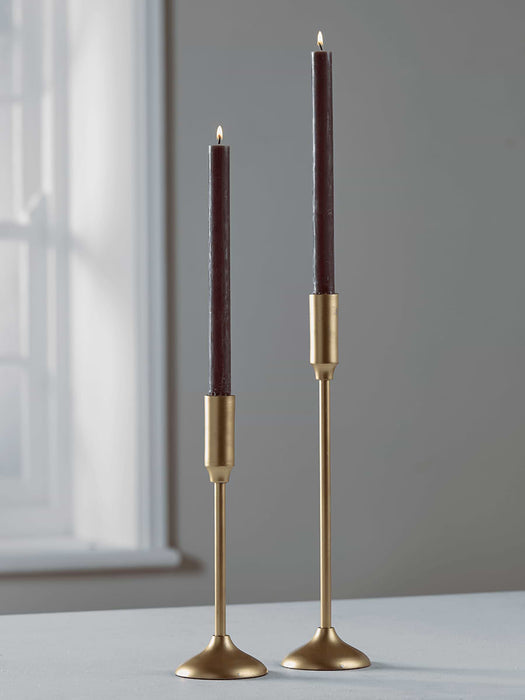 Brushed Gold Candlestick - Large