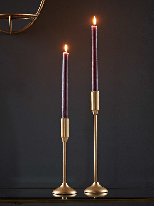 Brushed Gold Candlestick - Medium