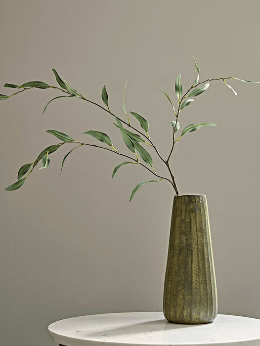 Tapered Brass Vase