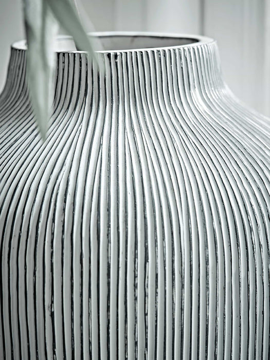 White Textured Vase