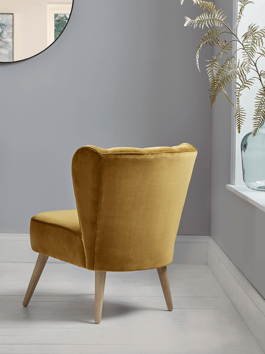 Westbury Chair - Gold Cotton Velvet