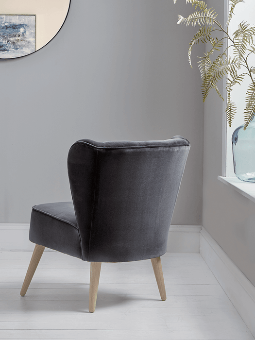 Westbury Chair - Slate Cotton Velvet