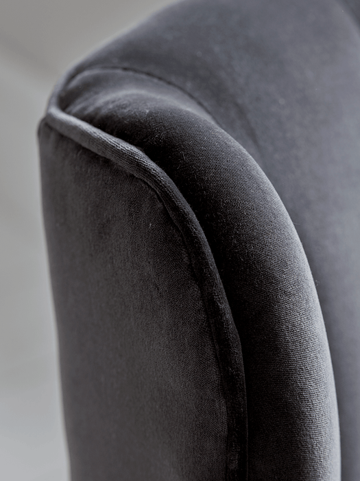 Westbury Chair - Slate Cotton Velvet