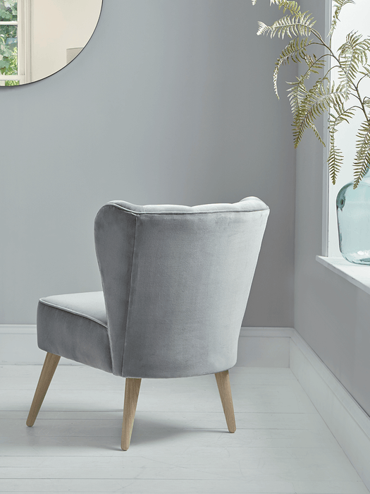 Westbury Chair - Swedish Grey Cotton Velvet