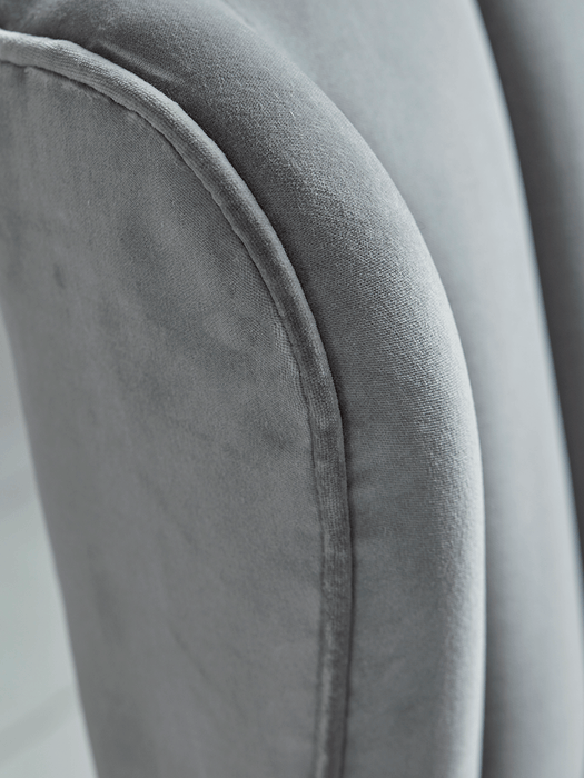 Westbury Chair - Swedish Grey Cotton Velvet