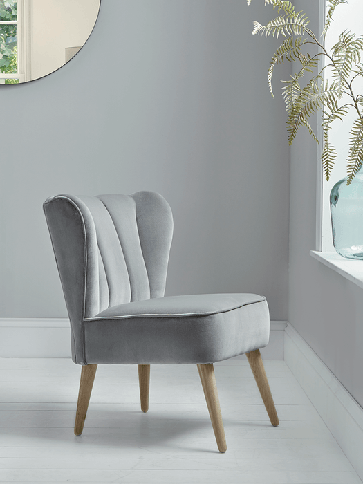Westbury Chair - Swedish Grey Cotton Velvet