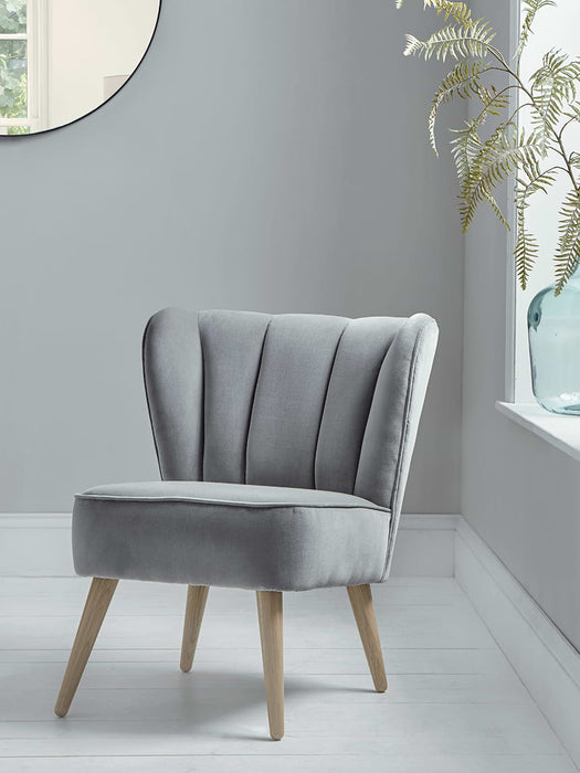 Westbury Chair - Swedish Grey Cotton Velvet