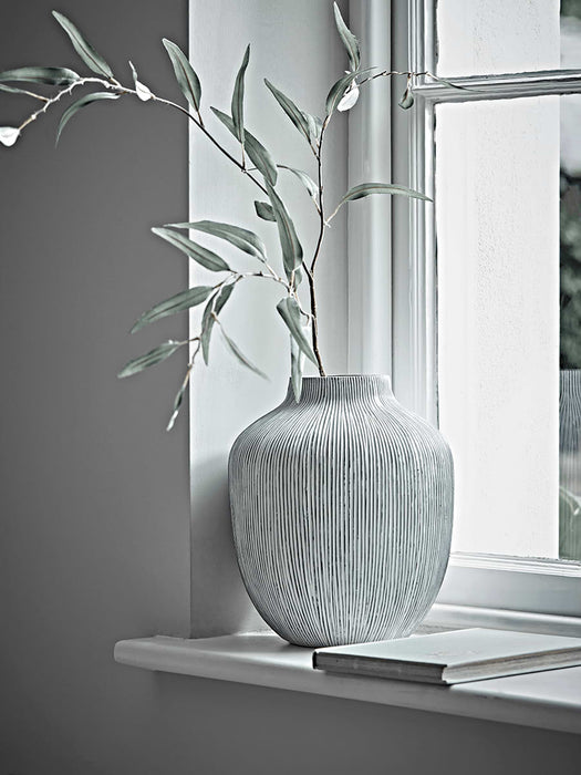 White Textured Vase