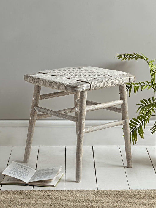 Woven Rope Low Stool