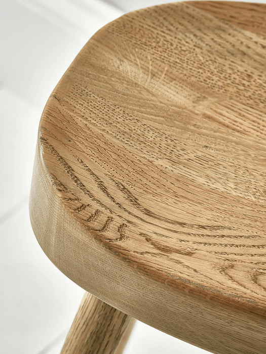 Weathered Oak Low Stool