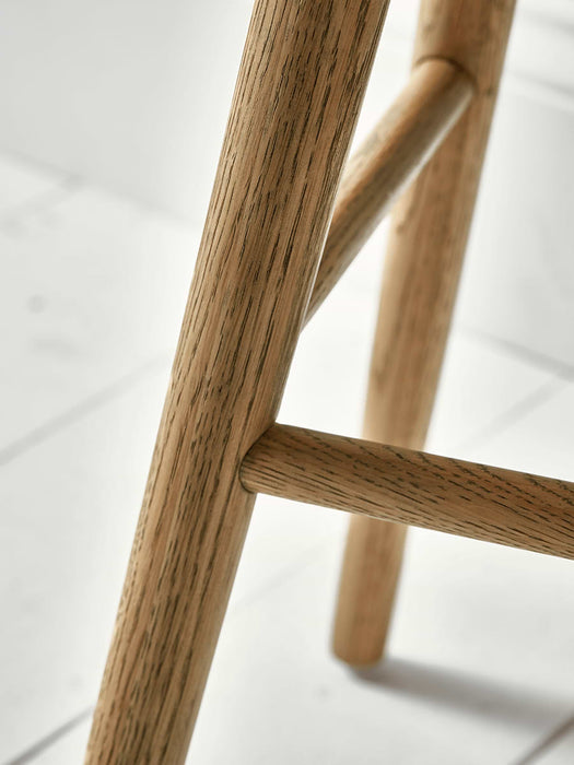 Weathered Oak Low Stool