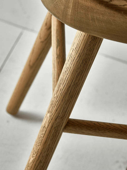 Weathered Oak Low Stool