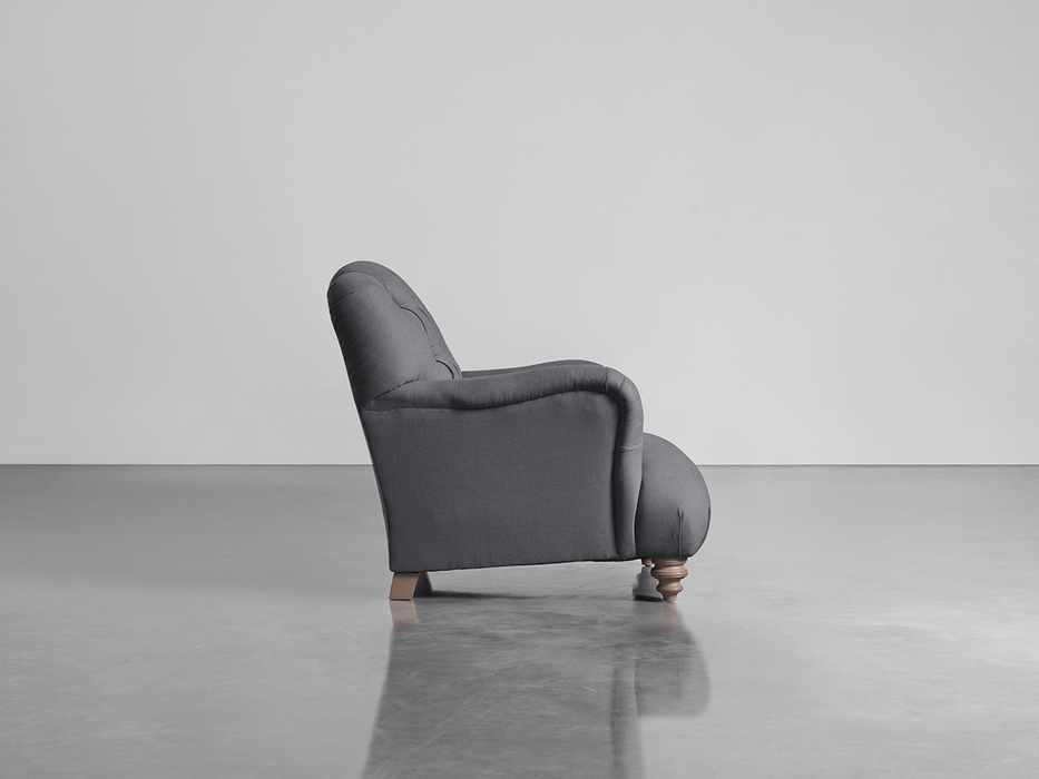 Margeaux Armchair - Flint Linen Cotton Blend