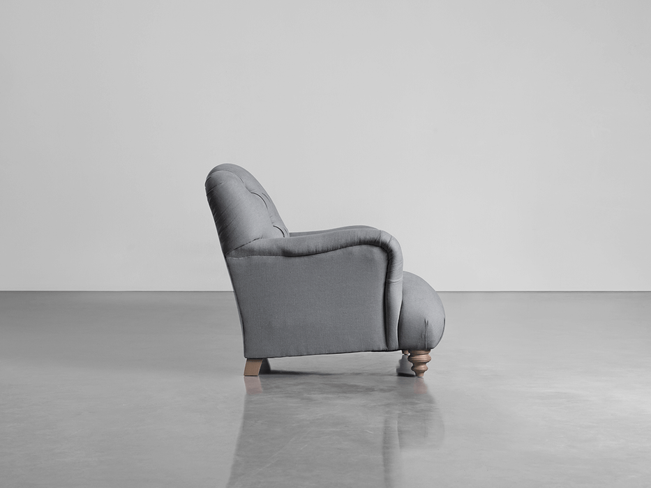 Margeaux Armchair Smoke Linen Cotton Blend