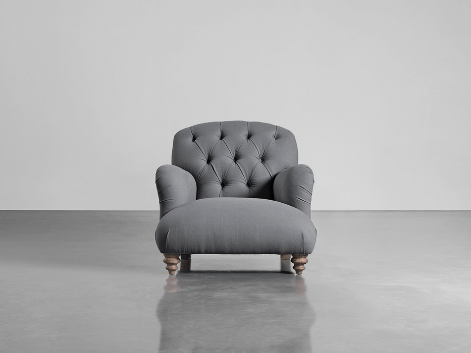 Margeaux Armchair Smoke Linen Cotton Blend