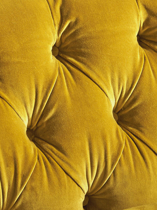 Buttoned Loveseat Blush Cotton Velvet