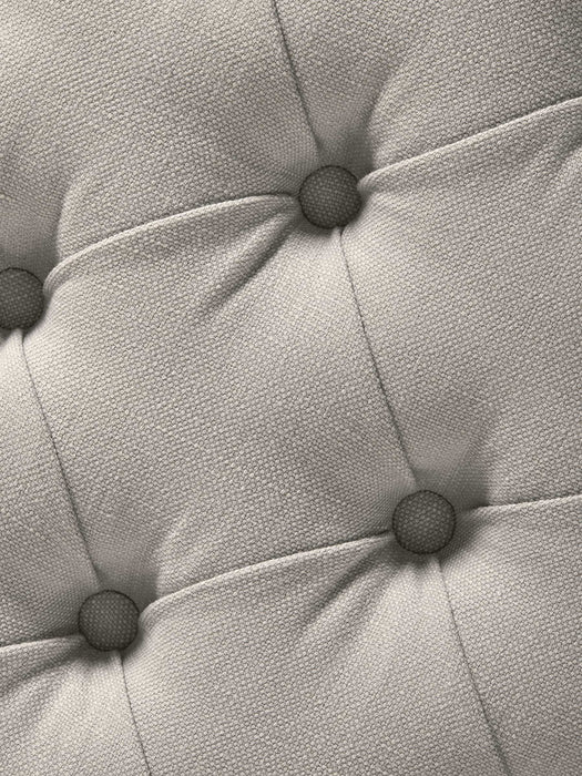 Buttoned Ottoman Slate Cotton Velvet