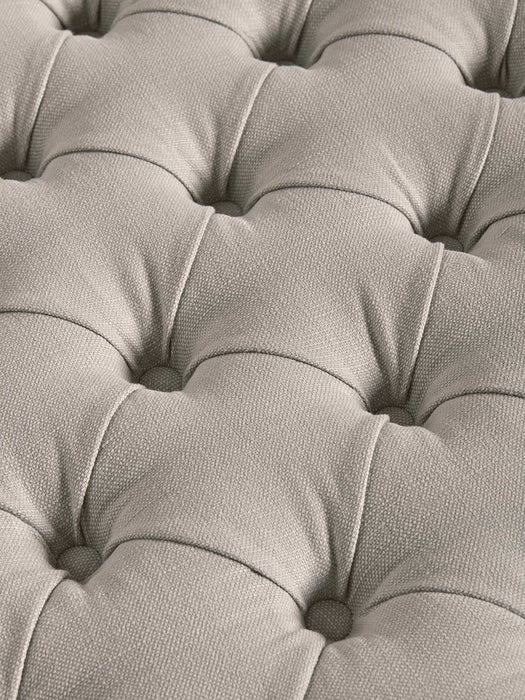 Buttoned Ottoman Moss Cotton Velvet