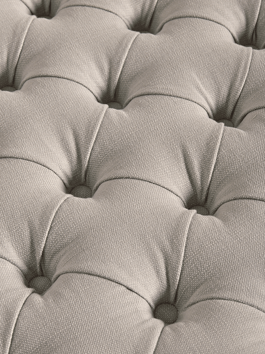 Buttoned Ottoman Moss Cotton Velvet