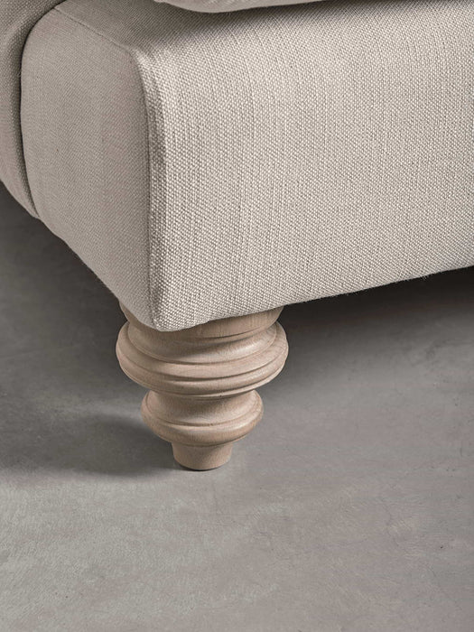 Cosy Petite Sofa Smoke Linen Cotton Blend
