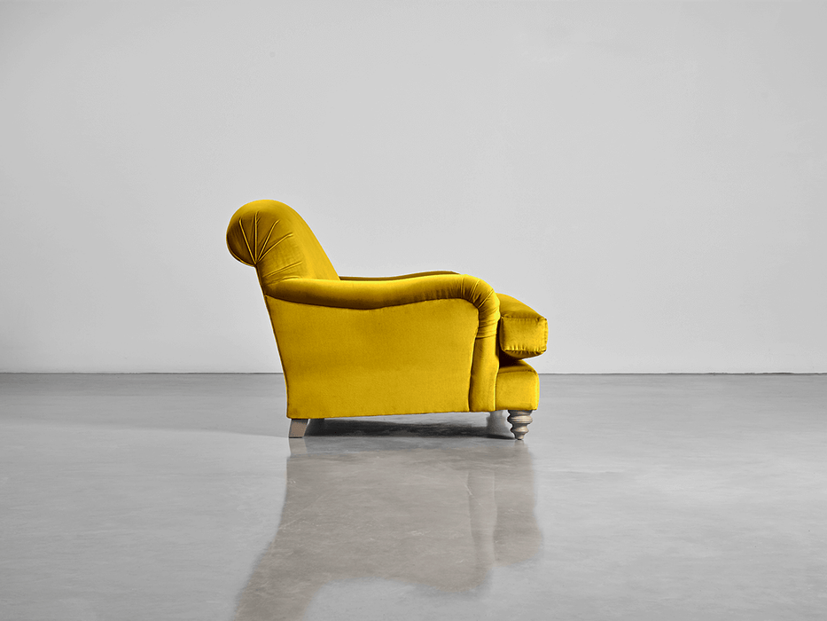 Cosy Loveseat Gold Cotton Velvet