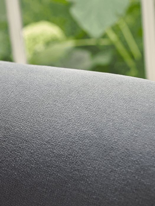 Cosy Chaise French Blue Linen - Left Hand Facing
