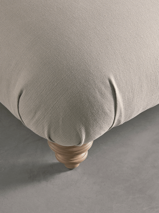 Cosy Ottoman Smoke Linen Cotton Blend
