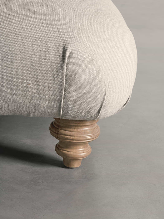 Cosy Ottoman Smoke Linen Cotton Blend