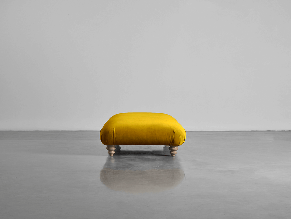 Cosy Ottoman Gold Cotton Velvet