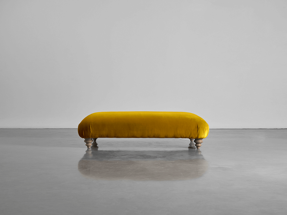 Cosy Ottoman Gold Cotton Velvet