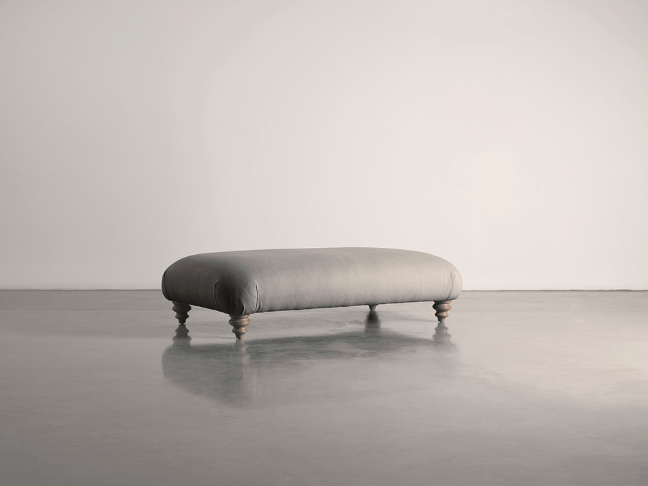 Cosy Ottoman Smoke Linen Cotton Blend