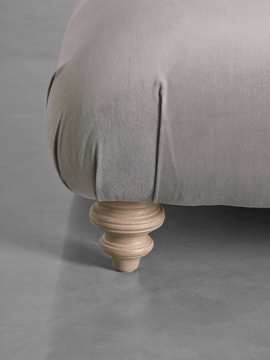Cosy Ottoman Blush Cotton Velvet