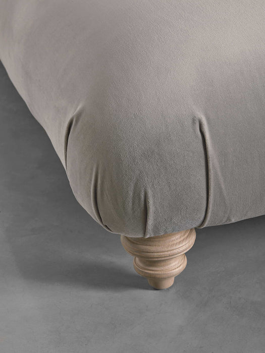 Cosy Ottoman Moss Cotton Velvet