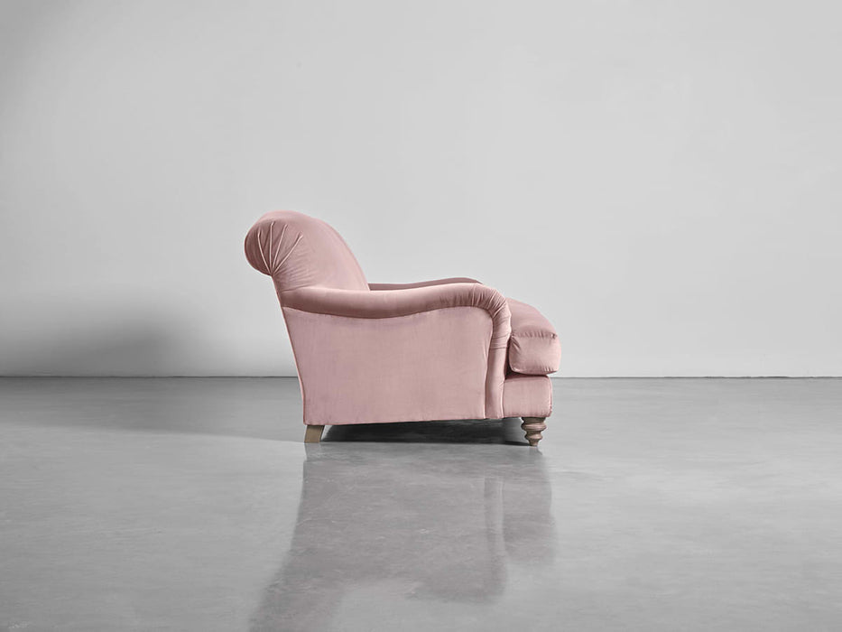 Cosy Midi Sofa Blush Cotton Velvet