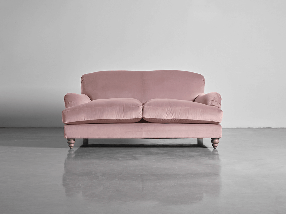 Cosy Petite Sofa Blush Cotton Velvet