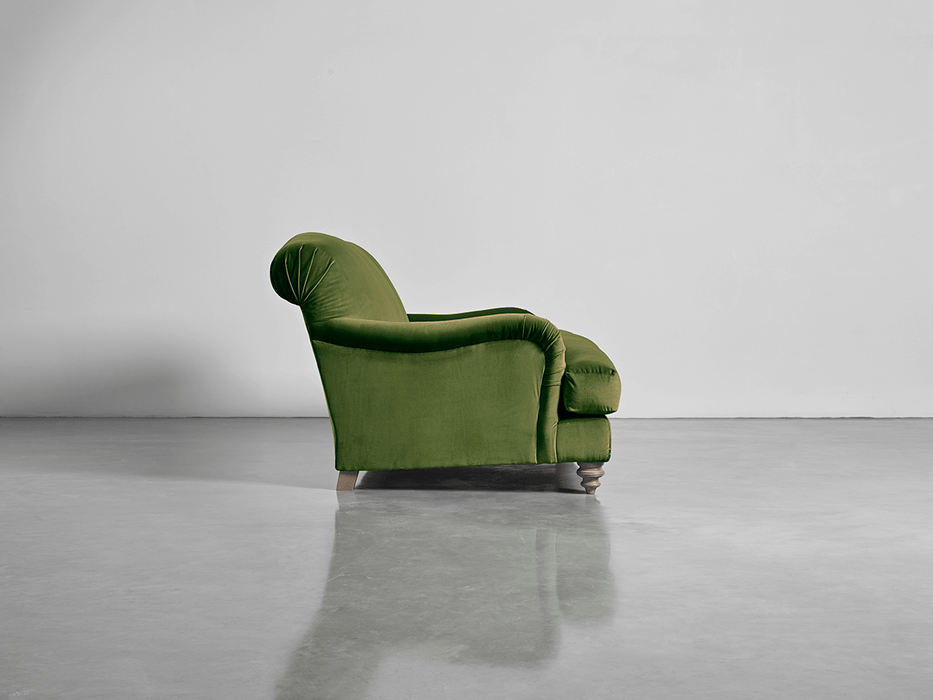 Cosy Petite Sofa Moss Cotton Velvet
