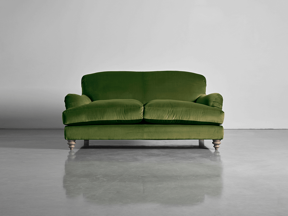 Cosy Petite Sofa Moss Cotton Velvet