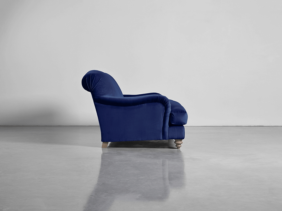 Cosy Midi Sofa Navy Cotton Velvet